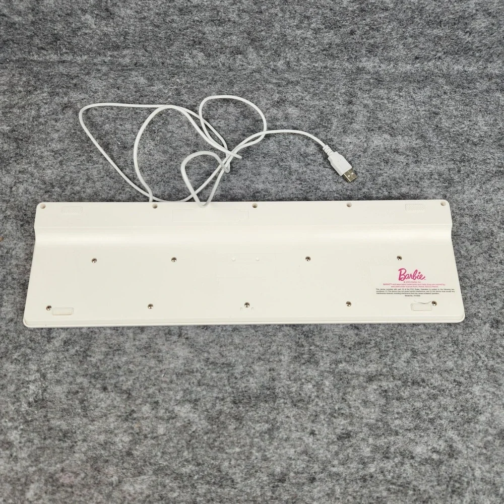 Barbie KY0003 Keyboard Pink Wired USB Computer Ergonomic Number Pad Tested